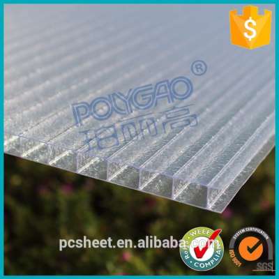 waiting port roofing &Indoor swimming pools hollow pc polycarbonate frosted sheet